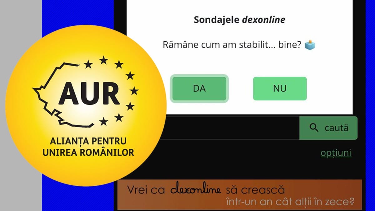 aur-denunta-propaganda-ilegala-realizata-de-dexonline.ro-/-este-inacceptabil