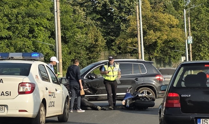 accident-grav-pe-soseaua-bucium-din-iasi:-un-motociclist-a-fost-ranit