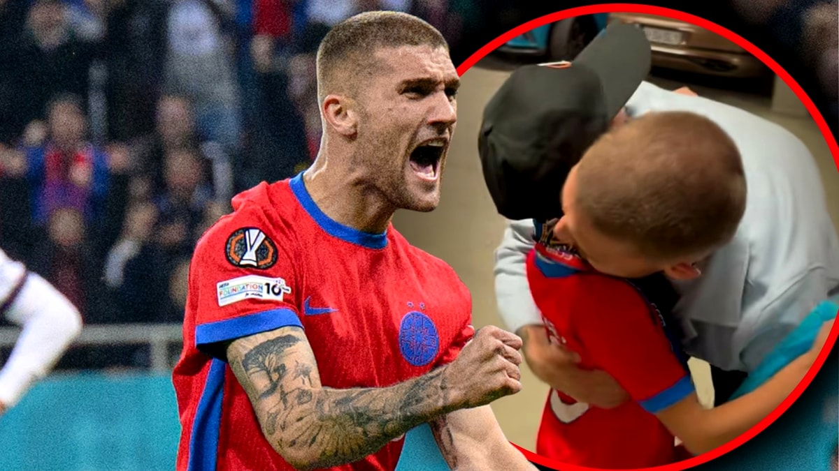 Daniel Bîrligea, gest emoționant după meciul FCSB Bologna 1-2: a oferit un cadou special unui copil