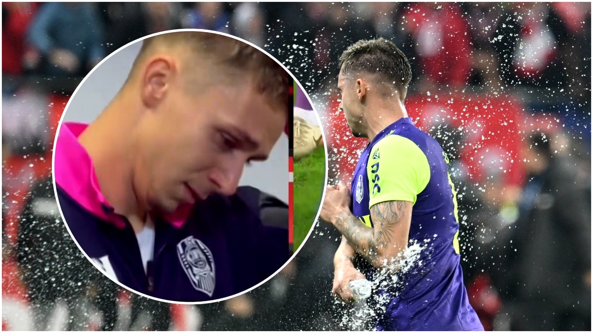 Louis Munteanu a plâns după meciul Dinamo CFR Cluj 2-1: Reacția emoțională a jucătorului