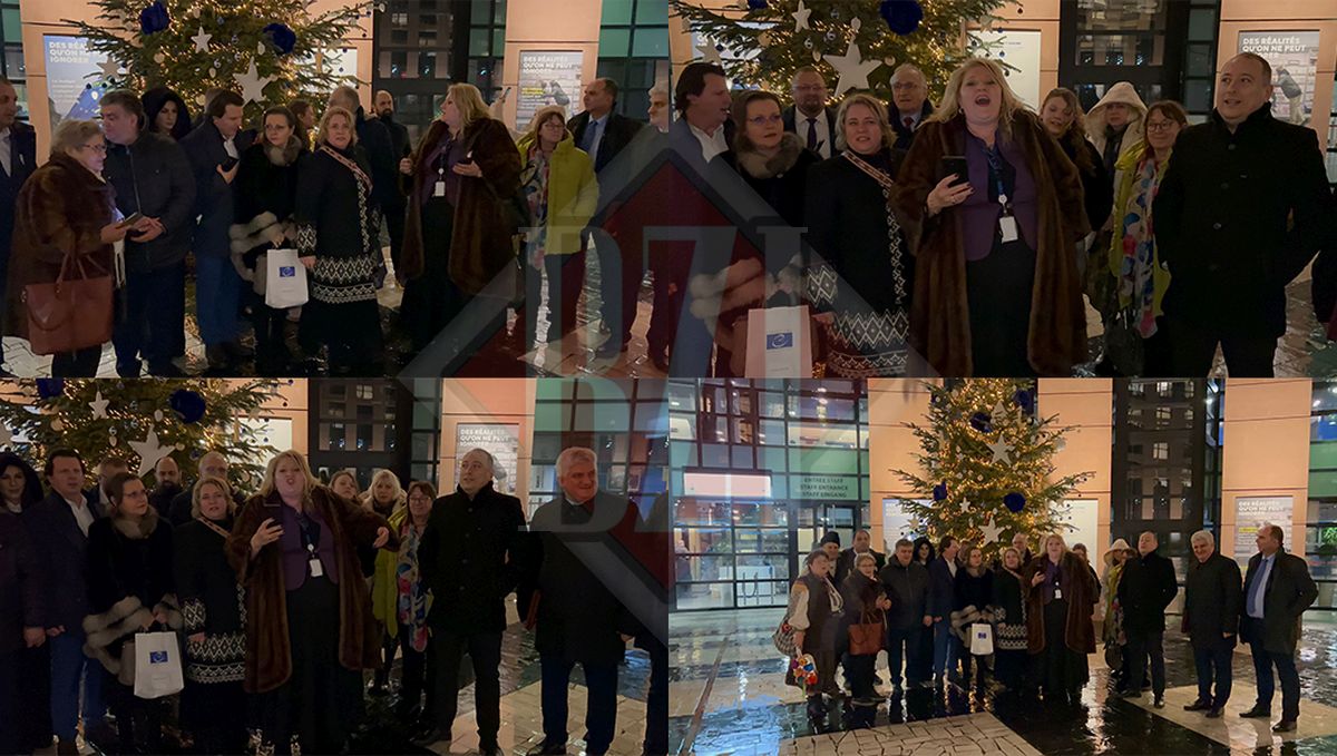 emotionant-si-spectaculos!-europarlamentarul-roman-diana-sosoaca-alaturi-de-echipa-sa-intr-un-moment-maxim!-au-colindat-in-parlamentul-european-si-in-fata-catedralei-notre-–-dame-din-strasbourg