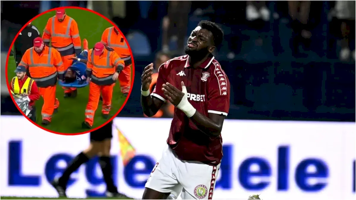 Rapid anunță situația atacantului Baroan după accidentarea de la debut