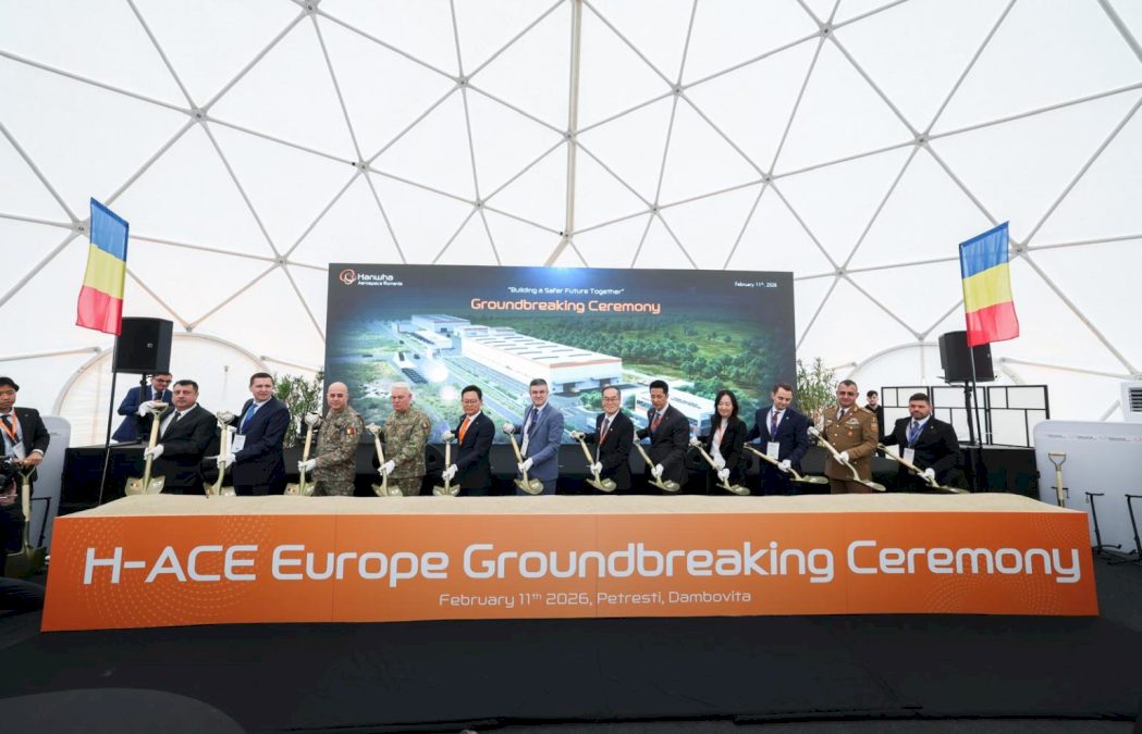 FOTO. O nouă fabrică de blindate în România. Sud-coreeni de la Hanwha Aerospace au început construcția în jud. Dâmbovița