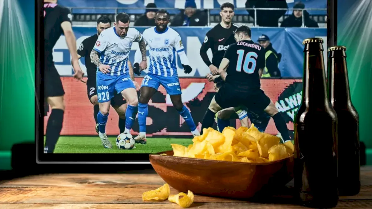 Numărul românilor care au urmărit meciul Universitatea Craiova FCSB la TV