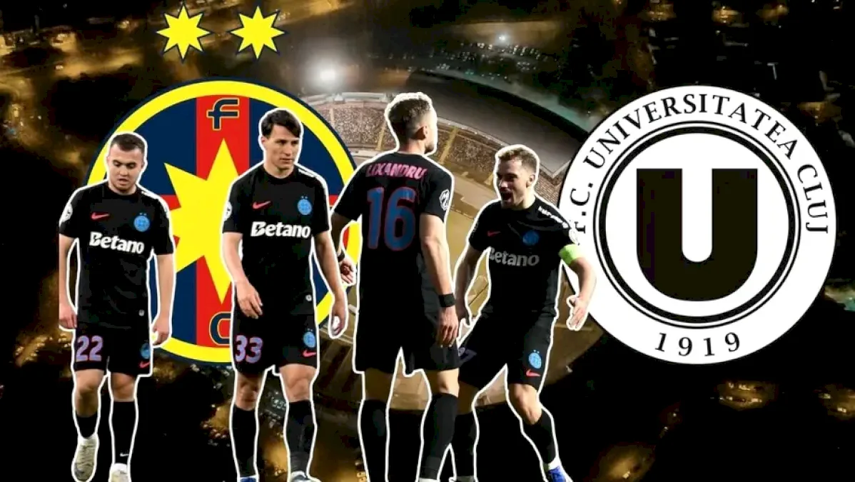 FCSB U Cluj fără Darius Olaru în primul 11 anunțat de Fanatik