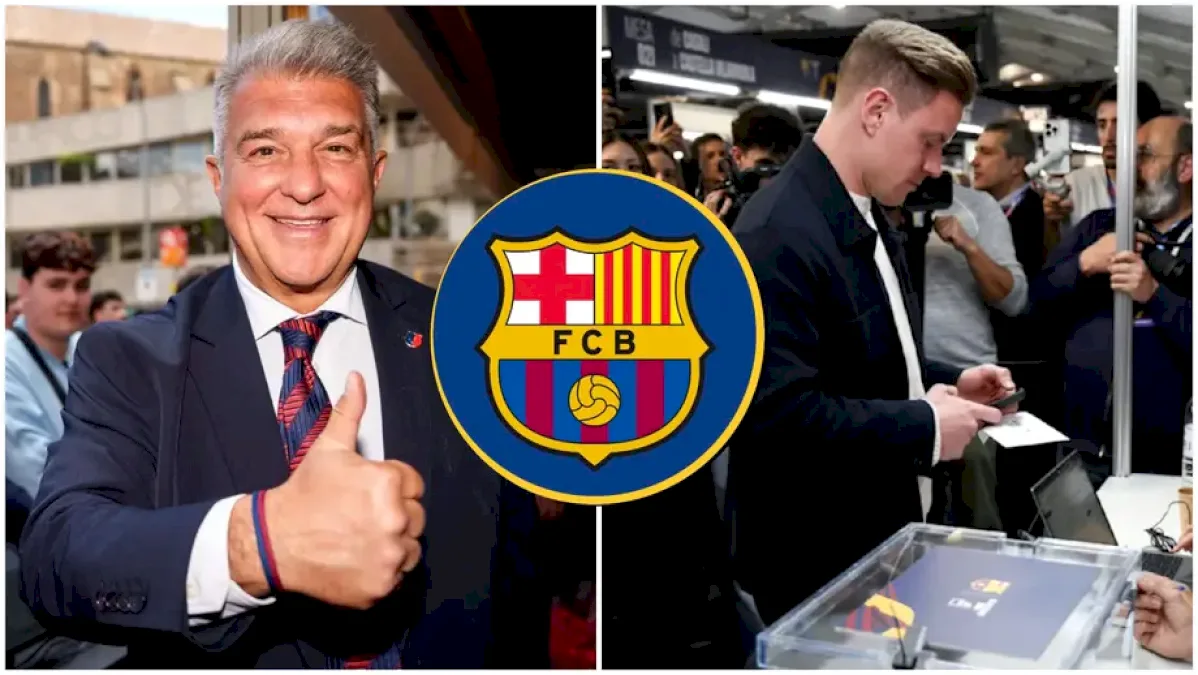 Joan Laporta a câștigat alegerile la Barcelona și a sărbătorit cu jucătorii