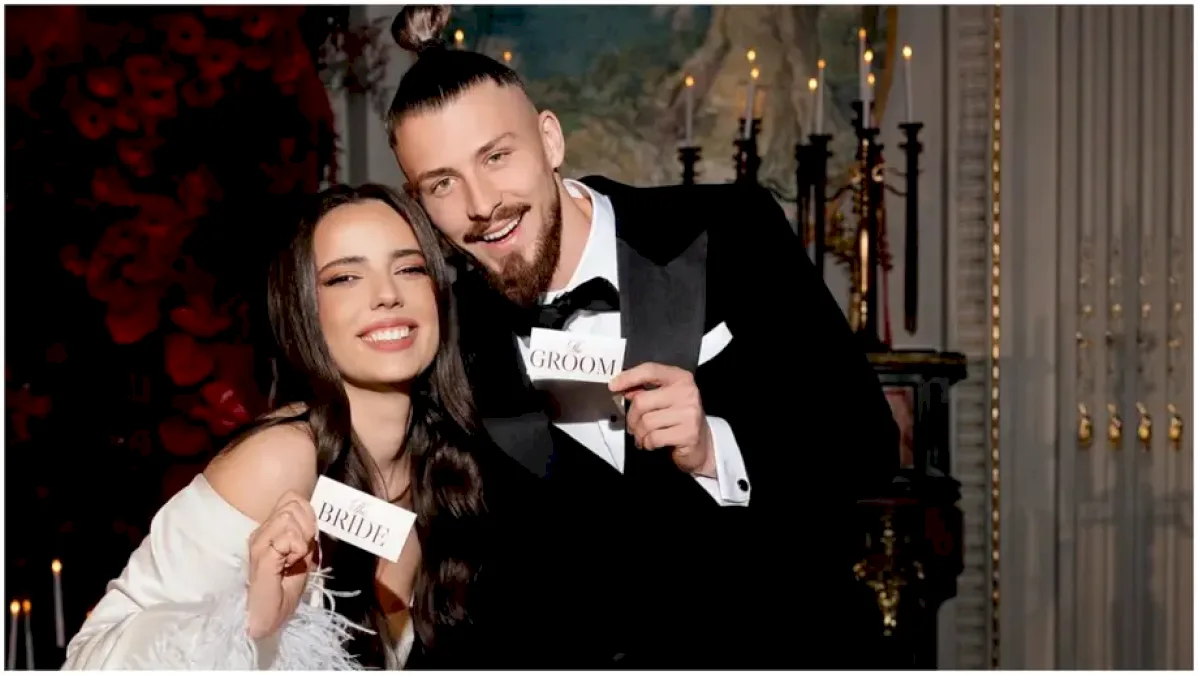 Ioana Stan, soția lui Radu Drăgușin, s-a căsătorit în ziua meciului UEFA Champions League