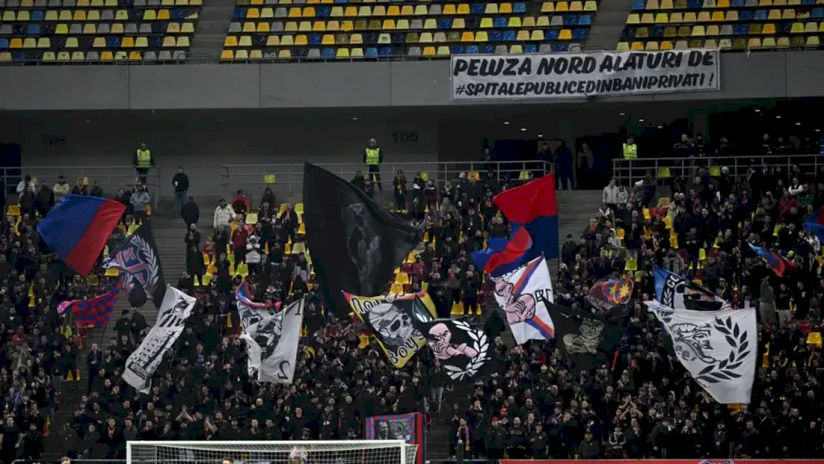 Numărul spectatorilor la meciul FCSB UTA 1-0, mai mic decât la Metaloglobus