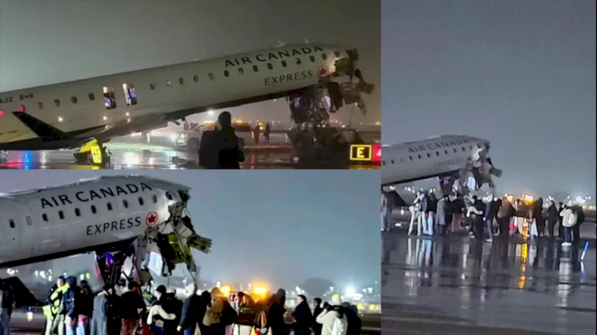 UPDATE: Accident pe pista aeroportului LaGuardia din New York. Piloții avionului implicat în accident au murit, 41 de persoane spitalizate. Cauza accidentului, o posibilă eroare de comunicare