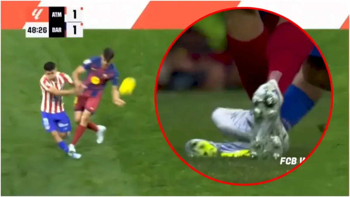 Arbitrul a anulat cartonașul roșu în meciul Atletico Madrid – Barcelona după intervenția VAR