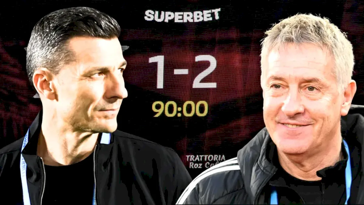 Costel Gâlcă criticat după Rapid U Cluj 1-2: Bergodi a intervenit la pauză