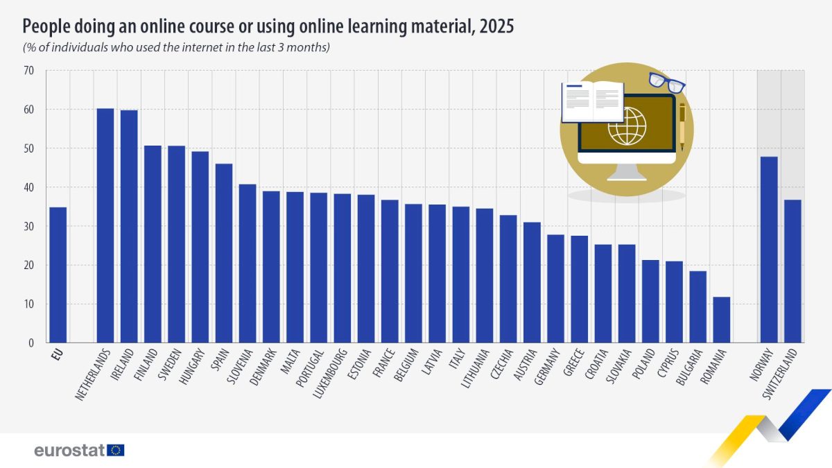 Românii evită educația și informarea. Ce arată datele oficiale despre cum folosim internetul
