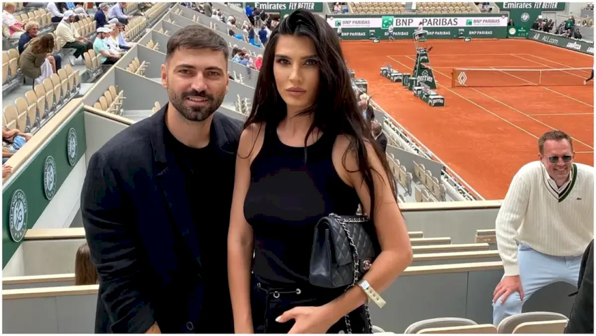 Adrian Ropotan, imagine rară cu soția și fiul lor, Ivan. Micuțul a furat toate privirile