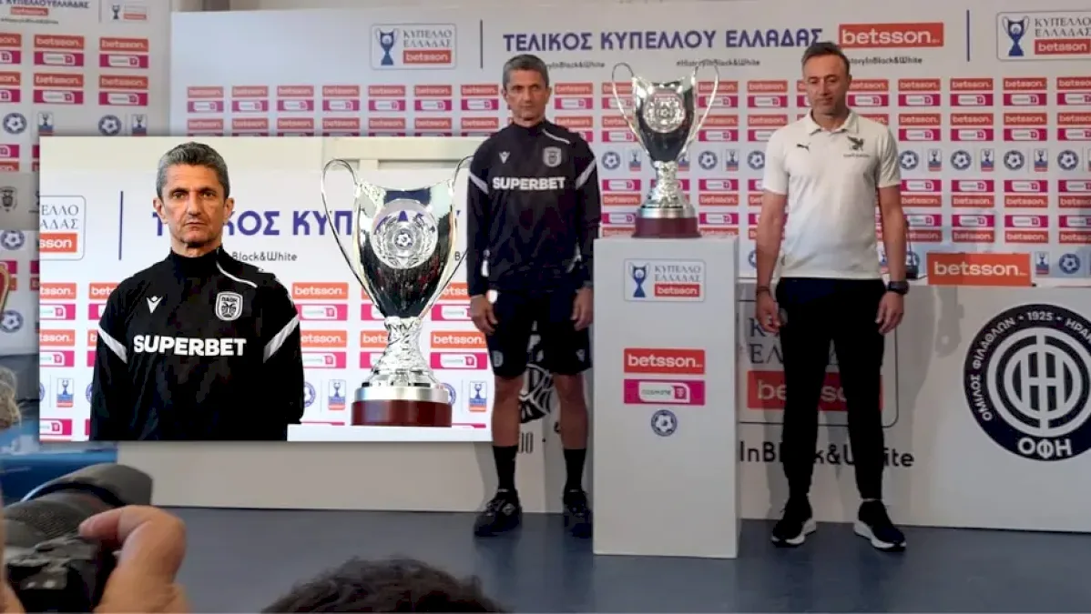Cum s-a trăit de la Volos conferința de presă a lui Răzvan Lucescu înainte de PAOK OFI Creta, în finala Cupei Greciei. Gestul special al antrenorului român