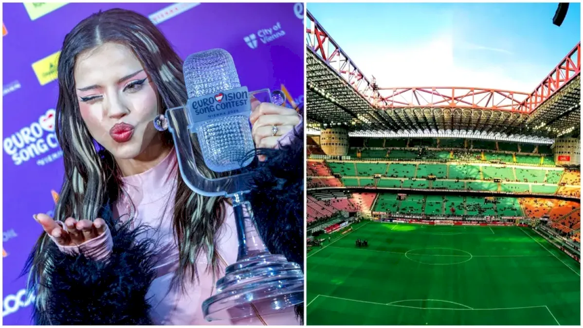 Cu ce echipă de fotbal ține Dara, câștigătoarea Eurovision 2026. Cântăreața, în tricoul coșmarului lui Cristi Chivu
