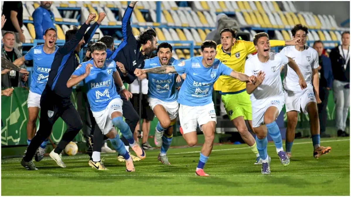 FC Voluntari avea o cotă mare la promovare în minutul 52 al meciului de la Sibiu