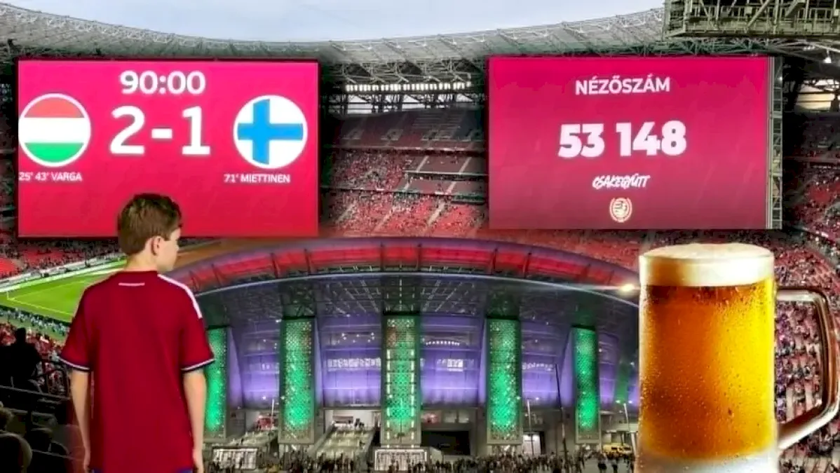 Szoboszlai-mania, râuri de bere şi ovaţii pentru jucătorul care s-a retras cu trei selecţii! Reportaj de pe Puskas Arena, după Ungaria  Finlanda 2-1