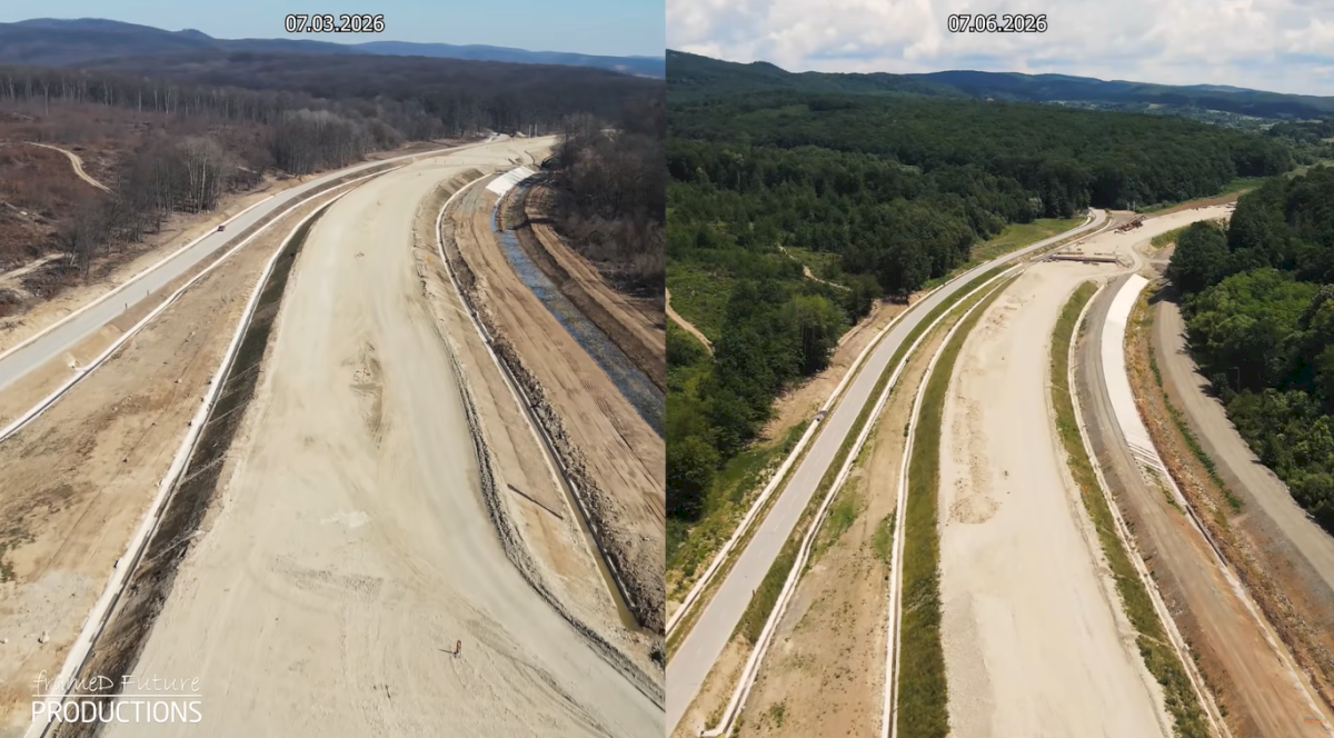 VIDEO Autostrada A1 Lugoj Deva: Cum au evoluat lucrările la secțiunea tunelurilor urșilor în ultimele trei luni
