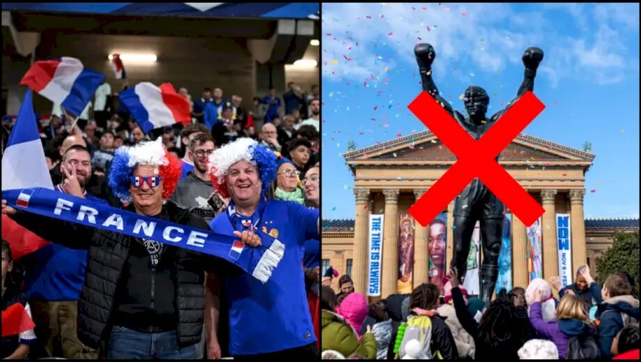 Suporterii echipei Cocoșii Galici au cerut să nu fie îmbrăcată în culorile Franței statuia lui Rocky din Philadelphia