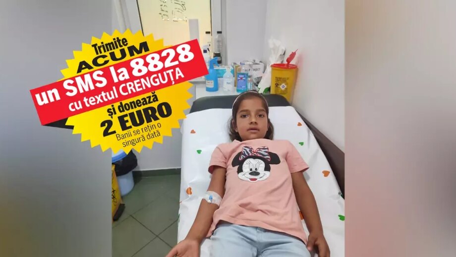 Crenguța are nevoie de 2.500 euro lunar pentru tratament în Italia