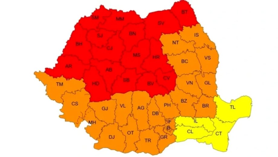 Caniculă în toată țara, 16 județe sub avertizare Cod Portocaliu