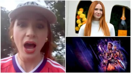 Actrița din Avengers a fugit pe străzi înainte de meciul Scoția Brazilia