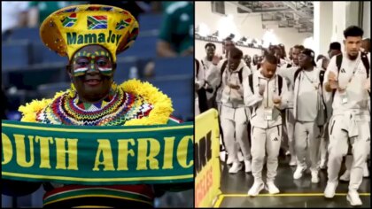Jucătorii Africii de Sud au apărut pe stadion, imagini viralizate