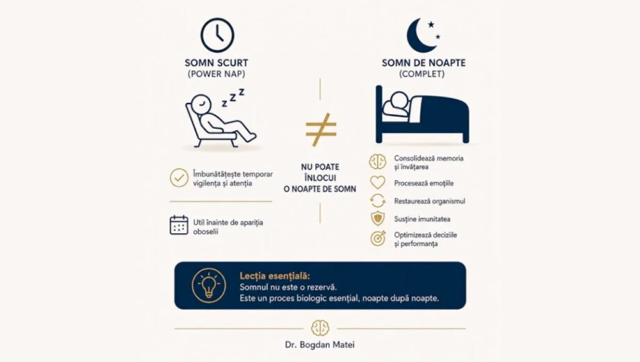 Poate un somn scurt compensa lipsa unei nopți de somn, conform biologiei somnului