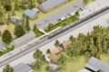 Amenajări lângă Aeroportul Brașov realizate de firma FOTO Tren Metropolitan