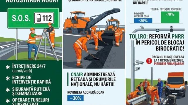 CNAIR anunță întârziere în implementarea taxei pe kilometru TollRo din cauza problemelor cu reformarea PNRR