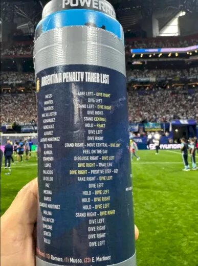 Sticla lui Pickford, conținutul și motivul pierderii, ajunsă la argentinieni